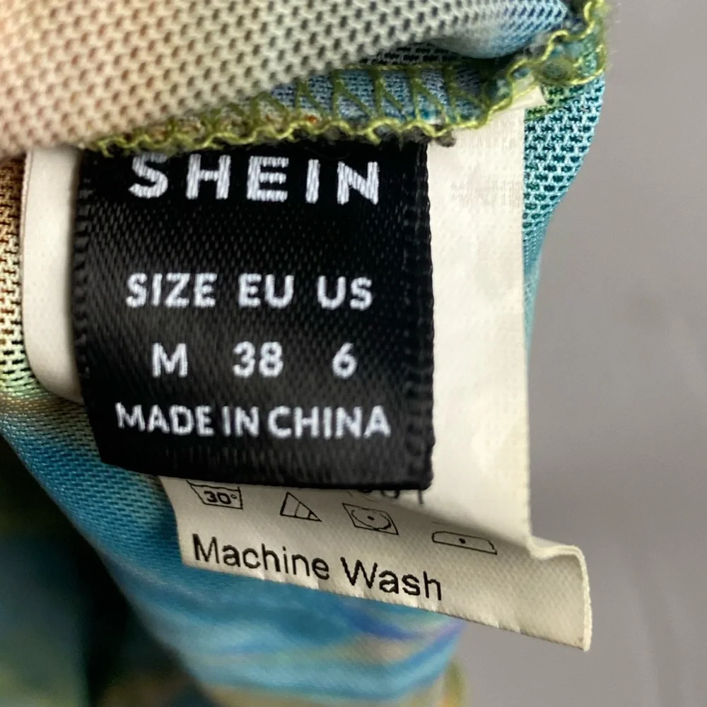 Matching Set Dress Multicolor Marble Print Mesh Dress Lettuce Trim SHEIN - Picture 8 of 11